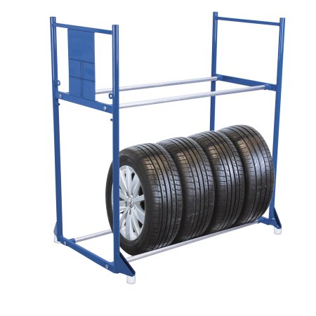 Reifenregal mit 2 Etagen 300 kg Traglast