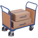 VARIOfit Doppel-Stirnwandwagen 500 kg Traglast Typ M + EasySTOP - Enzianblau