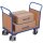 VARIOfit Doppel-Stirnwandwagen 500 kg Traglast Typ L + EasySTOP - Enzianblau