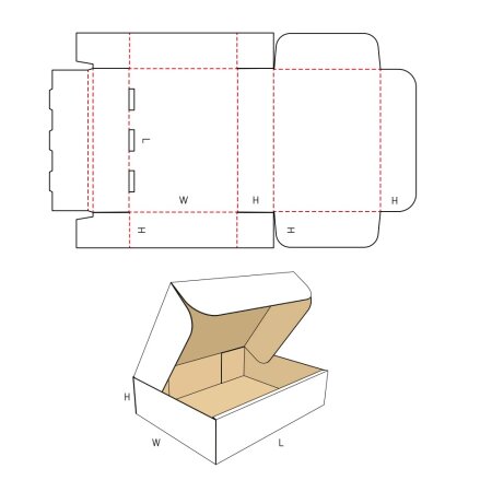 Faltkarton 120 x 77 x 63 mm