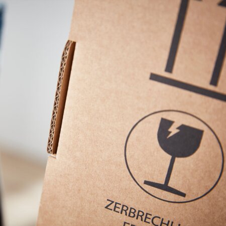 Flaschenversandkarton 1er mit PTZ-Zulassung DHL und UPS