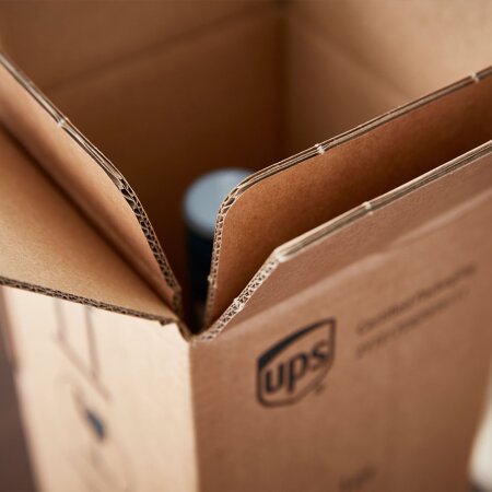 Flaschenversandkarton 1er mit PTZ-Zulassung DHL und UPS