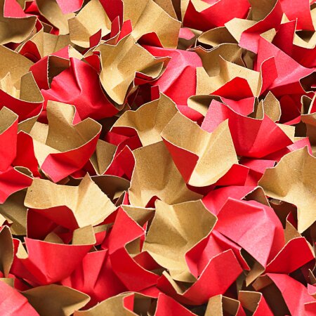 DECOFILL Polsterchips 400 Liter zweifarbig (braun/rot)
