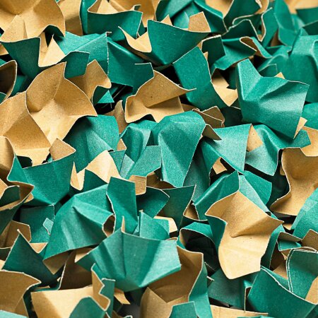 DECOFILL Polsterchips 400 Liter zweifarbig (braun/grün)