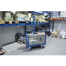VARIOfit Drahtgitter Vierwandwagen 500 kg Traglast Typ L + EasySTOP - Enzianblau
