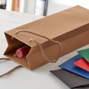 Geschenktüte Schwarz für 1 Flasche 370 x 120 x 90 mm-2