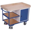 Werkstattwagen mit 3 Ladefl�chen und 1 Schrank + EasySTOP-1