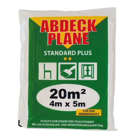 Abdeckplane 4 x 5 m (transparent) » BB-Verpackungen