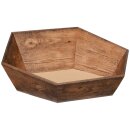 Prsentkorb 6-eckig mittel 257 x 247 x 67/120 mm (Vintage)
