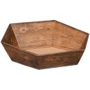 Prsentkorb 6-eckig gro 313 x 301 x 84/139 mm (Vintage)