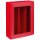 Präsentkarton mit Folienfenster für 3 Flaschen 360 x 250 x 95 mm (Rot)-1