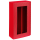 Präsentkarton mit Folienfenster für 2 Flaschen 360 x 192 x 95 mm (Rot)-1