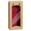 Geschenktüte mit Sichtfenster für 2 Flaschen...