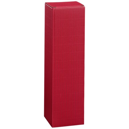 Faltschachtel für 1 Flasche 89 x 89 x 355 mm (Bordeaux)-1