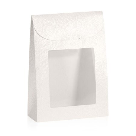 Confiserie "Tasche mit Fenster" Bianco, 170x70x235mm
