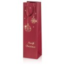 Tragetasche "Linea Goldkugeln Bordeaux" 1er,...