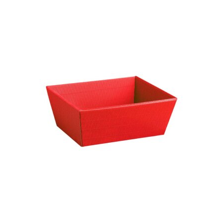 Präsentkorb 4-eckig klein 198 x 148 x 95 mm (Rot)-1