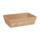 Prsentkorb 4-eckig klein 198 x 148 x 95 mm (Orange)