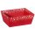 Präsentkorb 4-eckig klein 198 x 148 x 95 mm (Sternenregen Rot)-1