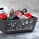 Präsentkorb 4-eckig groß 376 x 286 x 129 mm (Weihnachtsglanz)-3