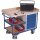 VARIOfit Werkstattwagen mit 3 Ladeflächen und 4 Schubladen + EasySTOP - Enzianblau
