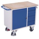 Werkstattwagen mit 4 Schubladen, 1 Schrank, 1 Ladefl�che + EasySTOP-1