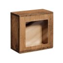 Geschenkbox mit Sichtfenster 198 x 190 x 99 mm (Vintage)-1