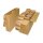 Geschenkband "Uni" Schokobraun, 40mm x 50m, Taft m. Webkante