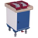 VARIOfit Flügeltürenschrank mit 1 Ladefläche + EasySTOP - Enzianblau