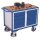 VARIOfit Werkstattwagen mit 1 Schrank, 4 Schubladen + EasySTOP - Enzianblau