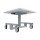 ROCHOLZ Mobiler Elektro-Hubtisch, 700 x 800 x 554 - 854 mm (B x T x H)