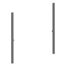 SYSTEM BASIC Befestigungsholm 1266 x 40 x 40 mm