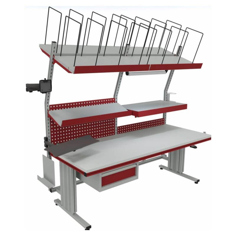 Rocholz GmbH ROCHOLZ Komplettpackplatz SYSTEM FLEX Premium 2000 x 800 x 720-1120 mm 73001700
