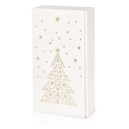 Präsentkarton Seta Bianco Sternenbaum für 2 Flaschen 360 x 180 x 90 mm-1
