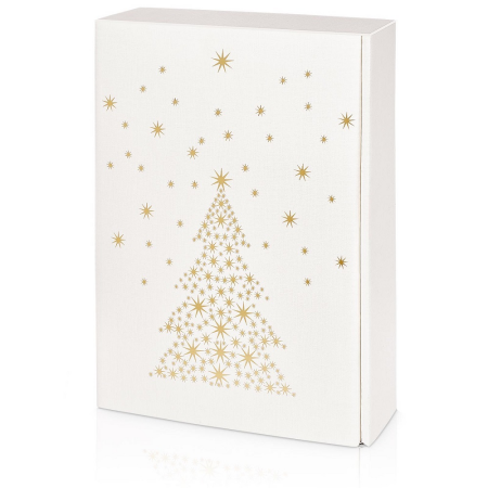 Präsentkarton Seta Bianco Sternenbaum für 3 Flaschen 360 x 250 x 90 mm-1