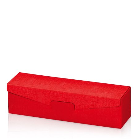 Präsentkarton Seta Rot für 1 Flasche 380 x 95 x 90 mm-1