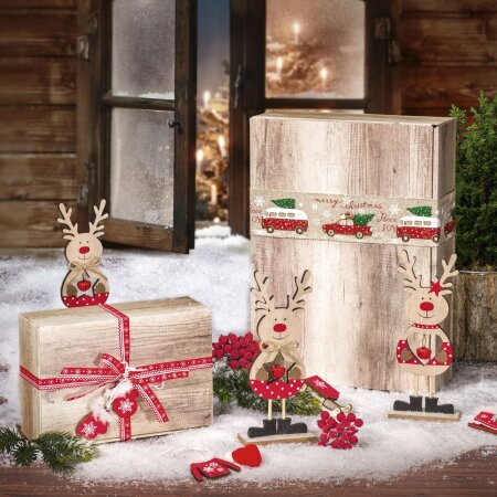 Geschenkbox Wood 220 x 150 x 75 mm