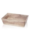 Prsentkorb 4-eckig mittel 330 x 190 x 110 mm (Wood)