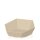 Präsentkorb Graspapier 6-eckig 380 x 340 x 75/130 mm (Natur)
