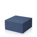 Präsentkarton Modern Blau Größe M 250 x 250 x 120 mm