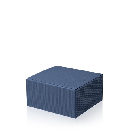 Präsentkarton Modern Blau Größe S 200 x 200 x 100 mm