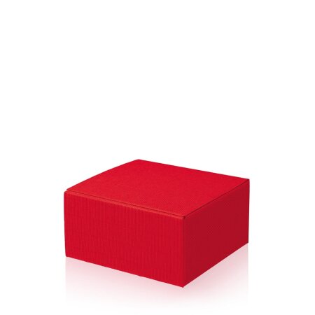Präsentkarton "Modern Rot" Größe S 200 x 200 x 100 mm-1