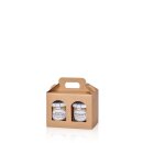 Tragekarton Gourmet Duo Natur 170 x 80 x 120 mm
