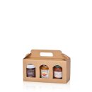 Geschenkbox mit Henkel Gourmet Trio Natur 250 x 80 x 120 mm-2