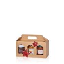 Geschenkbox mit Henkel Gourmet Trio Natur 250 x 80 x 120 mm