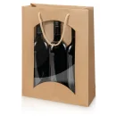 Geschenktüte mit Sichtfenster Natura Kraftpapier...
