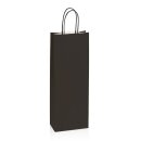 Papiertragetasche Schwarz 140 x 80 x 390 mm-1