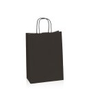 Papiertragetasche Schwarz 220 x 100 x 310 mm-1