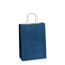 Papiertragetasche Dunkelblau 220 x 100 x 310 mm