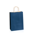 Papiertragetasche Dunkelblau 220 x 100 x 310 mm-1